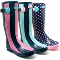 New Womens Wyre Valley Wellies Wellington Boots Sz 3-8