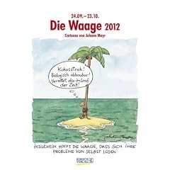 Die Waage im Jahr 2012: Cartoon-Kalender