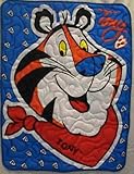 Tony The Tiger Baby Quilt This adorable baby quilt features Tony the Tiger! It's perfect to throw over a car seat or put on the floor for baby to play on. It is made of 100% cotton fabrics and is machine washable. 36