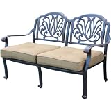 Darlee Elisabeth Patio Deep Seating Loveseat - Antique Bronze