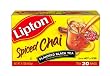 Lipton Flavored Black Tea, Spiced Chai, Tea Bags, 20-Count Boxes (Pack of 6)