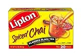 Lipton Flavored Black Tea, Spiced Chai, Tea Bags, 20-Count Boxes (Pack of 6) by Lipton Lowest Price