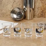 NHL Nashville Predators 4-Pack Enhanced High-Definition Design Shot Glass Set