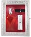 This stunningly beautiful silver, faux ostrich keepsake box/picture frame houses a 3.4oz of your favorite Patti fragrance (Signature or Girlfriend), a promotional Lipstick in a hot new shade (Spotlight) and a matching faux ostrich lipstick holder.