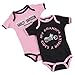 Harley-Davidson Girls Baby Twin Pack Creeper My Grandpa Rides a Harley Pink