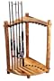 Rush Creek Log Cabin Style Corner Rod Rack