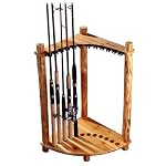 Rush Creek Log Cabin Style Corner Rod Rack