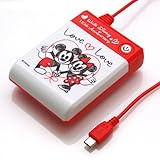 PGA ディズニー110周年 スマートフォン用 microUSB対応 乾電池式充電器 LOVE LOVE PG-DNYJK718LOV