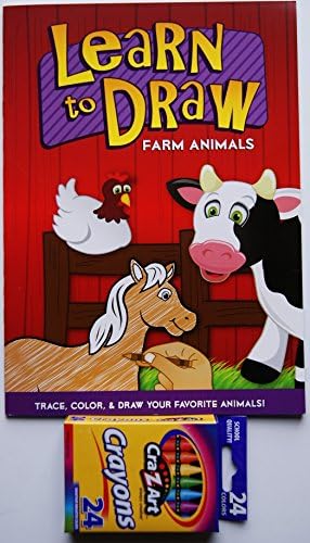 Learn to Draw Coloring Kit - Farm Animals