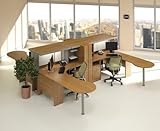 Modular Office Furniture Set 2 - Quantum Modern Cherry Collection - Bush Of ....