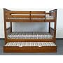 Bunk Bed Twin over Twin Mission style in Expresso with Twin Trundle
