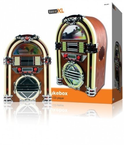 NEDIS GmbH basicXL BXL-JB10 Jukebox 60er Jahre Design CD-Player (2x 2 Watt)