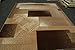 Generations Contemporary Brown and Beige Modern Squares Area Rug, 2' x 7'6