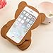 PAIAIP 3D Cute Cartoon Baby Bear Teddy Soft Silicone Case Cover for iPhone6 4.7 inch
