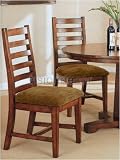 Dining Side Chair In Birch Veneers With Solid Hardwoods Finish (set Of Two)