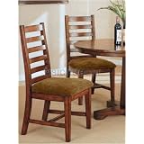2 Birch Veneers with Solid Hardwood Side Chairs by visiondecor Furniture