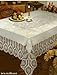 Better Home New Crochet Vinyl Lace Tablecloth, 60