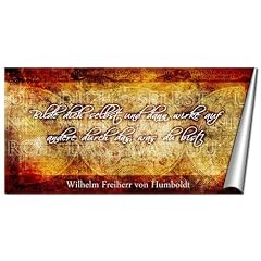 Kunstdruck Zitat �ber Vorbild von Wilhelm Freiherr von Humboldt als Poster in 30x60