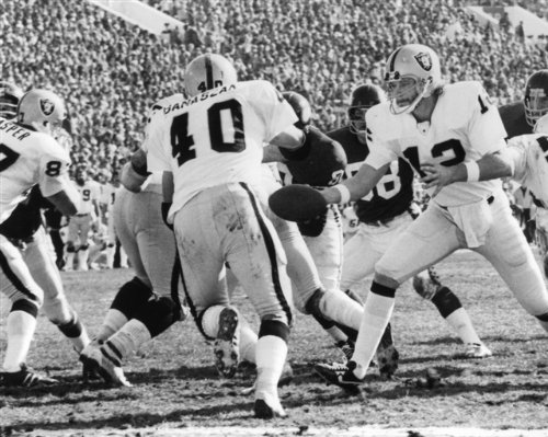 PETE BANASZAK-KEN STABLER-DAVE CASPER OAKLAND RAIDERS 8X10 SPORTS ACTION PHOTO