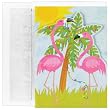 Flamingo Die-cut Tropical Holiday Cards