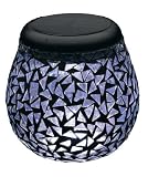 from Smart Solar Smart Solar 3770WMM2 Mosaic Clear Glass Lantern (Pack of Two) Model 3770WMM2
