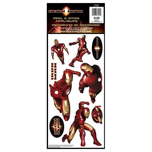 RoomMates RMK0101SS Iron Man Peel & Stick Single Sheet