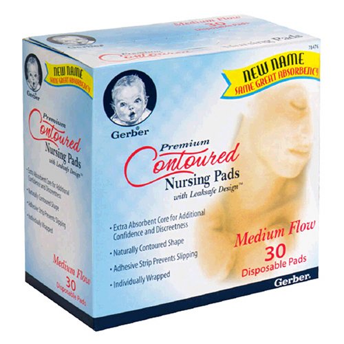 Gerber Premium Contoured Nursing disposable pads