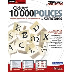 ClickArt : 10 000 Polices de caract�res