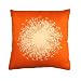 Thai Silk Decorative Pillow - Orange Dandelion (18x18")