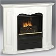Real Flame Athena Ventless Gel Fireplace - #9800 in White (White) (42"H x 47"W x 11"D)
