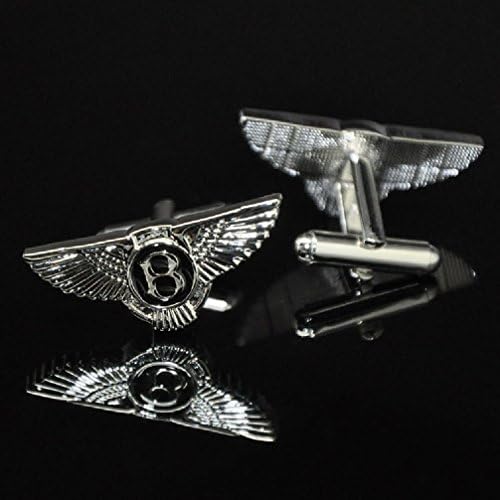 Jewelryfinds Bentley Car Logo Cufflinks Cuff Retro Nail Enamel Handsome Man Series