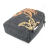Ex-Pro ® SafeSak Small Black & Orange Digital Camera Case. Padded contemporary design case with pockets, Caribina Clip and Neck strap for :- Panasonic Lumix DMC-FS2, Lumix DMC-FS3, Lumix DMC-FS5, Lumix DMC-FS6