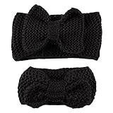 ヘアアクセサリー ベビー ヘアバンド ヘッドバンド 写真撮影 小道具 髪飾り 結婚式/お誕生日/出産祝い/お宮参り用 赤ちゃん 飾り 赤ちゃん 記念写真 親子 手作り 毛糸 編み 蝶結び ブラック