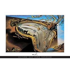 Clock Explosion Art Print Poster By Dali, 24 