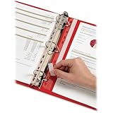 Cardinal Binder Insert Strips, Self-Adhesive Strips, 25 per Pack, Clear (CRD21110)