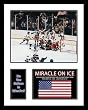 1980 USA Olympic Hockey Team Framed Photograph Miracle on Ice Milestone College