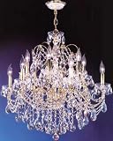 Jewelry Twelve Light Crystal Chandelier with Swarovski Spectra Crystal by James R. Moder
