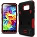 Samsung Galaxy S7 Case, CoverON [DuraShield Series] Drop Proof Armor Phone Cover Grip + Bumper + Stand Hybrid Case For Galaxy S7 - Red & Black