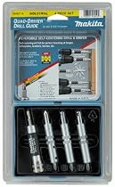 Makita 784827-A Quad-Driver 4-Piece Reversible and Self-Centering Pre-Drill, Drive and Countersink Set