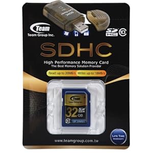 32GB Class 10 SDHC Team High Speed Memory Card 20MB/Sec. Fastest Card in the Market For SANYO XACTI VPC-CG10 VPC-HD1000 VPC-E1 VPC-HD1EX VPC-S7 . A free High Speed USB Adapter is included. Comes with Lifetime Warranty.