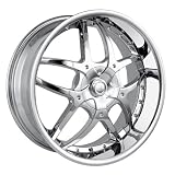 17x7 DIP Boomerang (D64) (Chrome) Wheels Rims 4x100 114.3 (D64-7701C) by DIP
