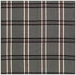 Durable Flat Weave 100% Cotton Colorful Black and Red Plaid Tablecloth 60x60 Inches