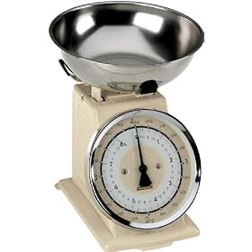 Typhoon Bilancia in stile retro, colore: Crema Typhoon Bilancia in stile retro, colore: Crema