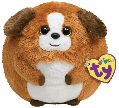 Ty 7138003 - Bandit Ball Hund, Stoffball Beanie Ballz, braun 12 cm