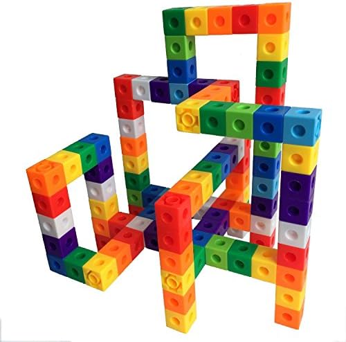 100 Piece Snap Cubes Mathlinks Cubes Unit Cubes Centimeter Cubes Math and Interlocking Building Set