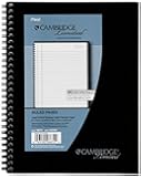 Mead Cambridge Business Notebook, Wirebound, Legal Ruled, 6 5/8 x 9 1/2 Inches, 80 Sheets (06672)