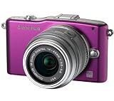 OLYMPUS PEN E-PM1 - Violett + Objektiv M.Zuiko Digital DIGITAL 14-42 mm II + 2 JAHRE GARANTIE