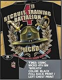 7.62 DESIGN SOLD BY THE SUPPLY SERGEANT - T302BLK USMC 4th Recruit Training Battalion 7.62 T-Shirt
