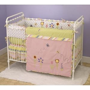 <b>Cotton Tale Designs Spring Fling 4 Piece Set, Pink/Blue:</b>