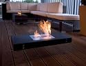 BOSTON Indoor-Feuerstelle 75 x 45 cm Edelstahl und Sicherheitsglas Design pur
